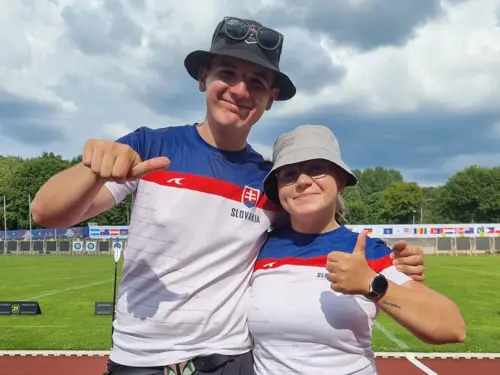 Denisa Baránková a Daniel Medveczky na univerziáde v Essene. Foto: SLZ